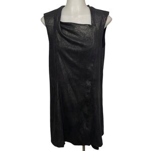 Calvin Klein Black Faux Suede dress size M